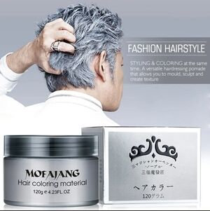 Mofajang Hair Wax 120g Silver Grey Hair Pomade NWOB